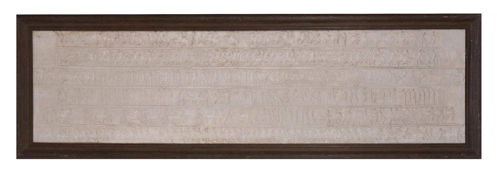 A SET OF THREE FRAMED PLASTER RELIEFS OF SECTIONS OF THE PARTHENON FRIEZE, 20TH CENTURY - Bild 4 aus 11