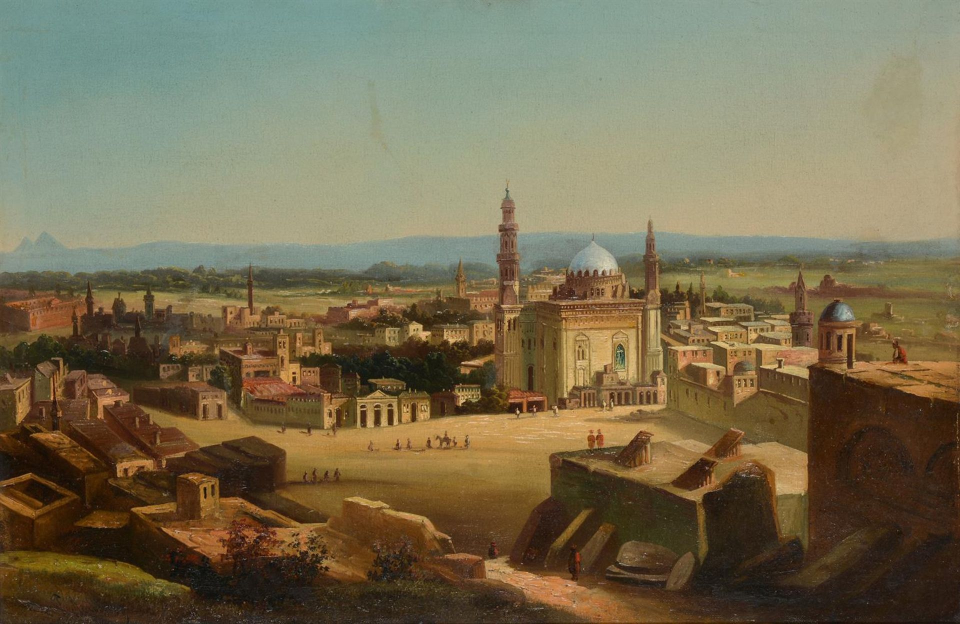 P. AMORETTY (19TH CENTURY), THE SULTAN HASSAN MOSQUE, CAIRO - Image 2 of 3