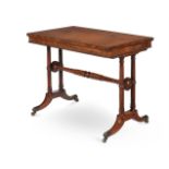 Y A REGENCY ROSEWOOD WRITING TABLE, IN THE MANNER OF GEORGE BULLOCK, CIRCA 1815