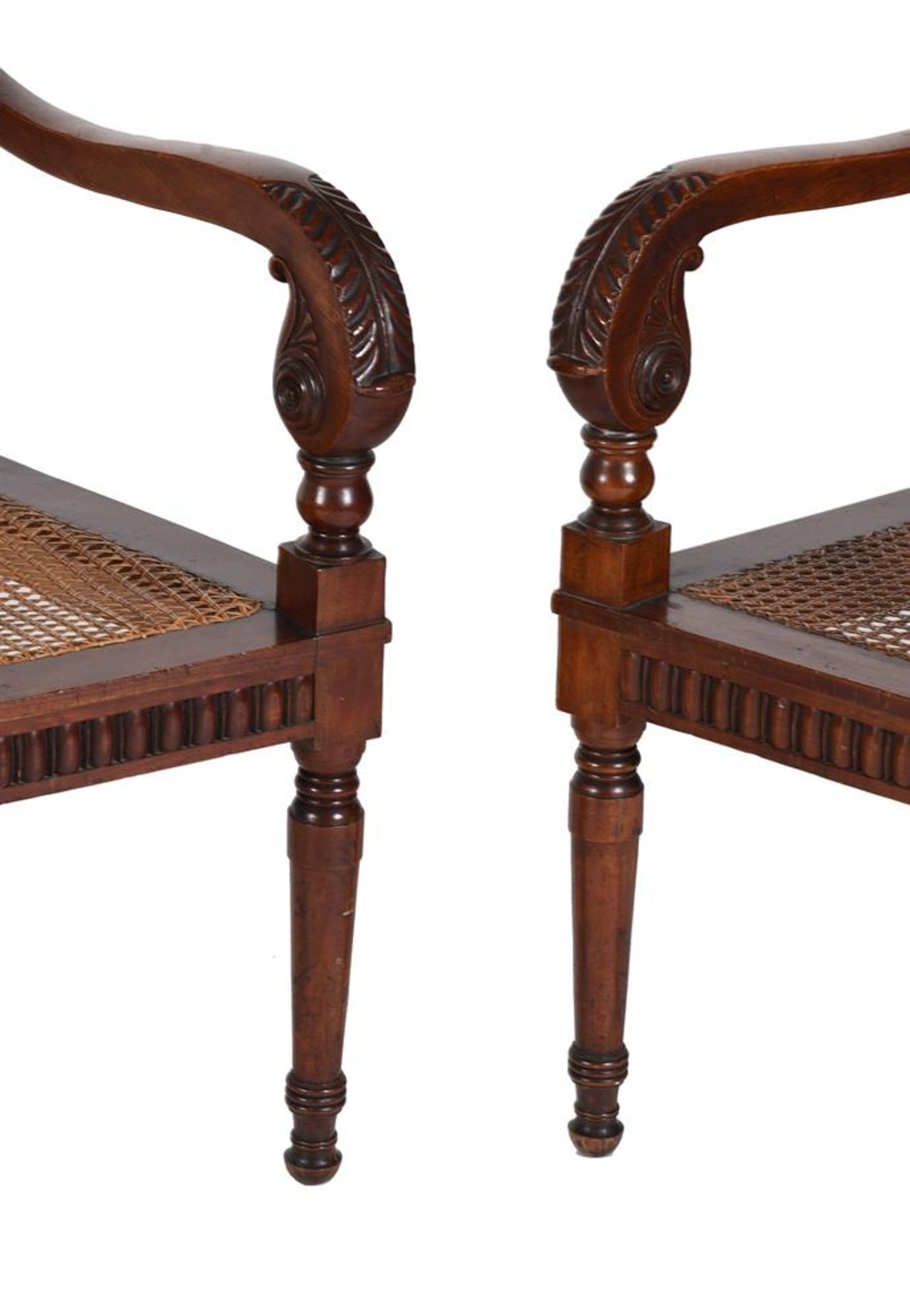 A SET OF FOUR WILLIAM IV MAHOGANY ARMCHAIRS, IN THE MANNER OF GILLOWS, CIRCA 1835 - Image 3 of 9