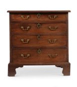 A GEORGE III MAHOGANY CHEST OF DRAWERS, CIRCA 1760