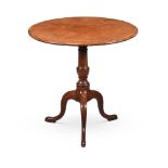 Y A GEORGE III MAHOGANY AND KINGWOOD CROSSBANDED TRIPOD TABLE, THIRD QUARTER 18TH CENTURY