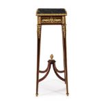 A FRENCH MAHOGANY AND ORMOLU MOUNTED STAND, IN THE MANNER OF FRANCOIS LINKE