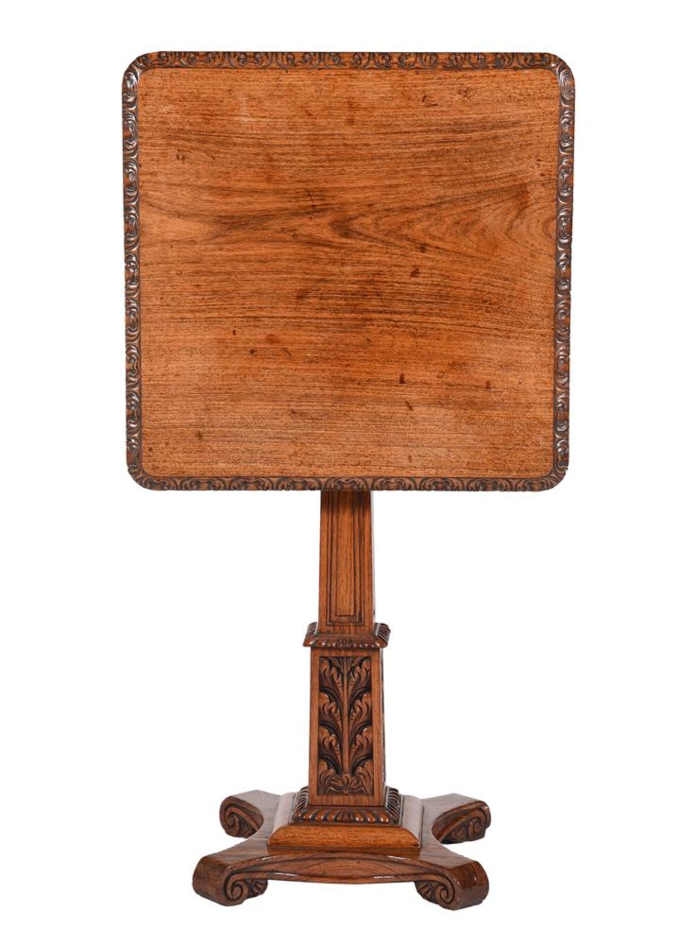 AN ANGLO INDIAN EXOTIC HARDWOOD PEDESTAL TABLE, FIRST HALF 19TH CENTURY - Image 5 of 5