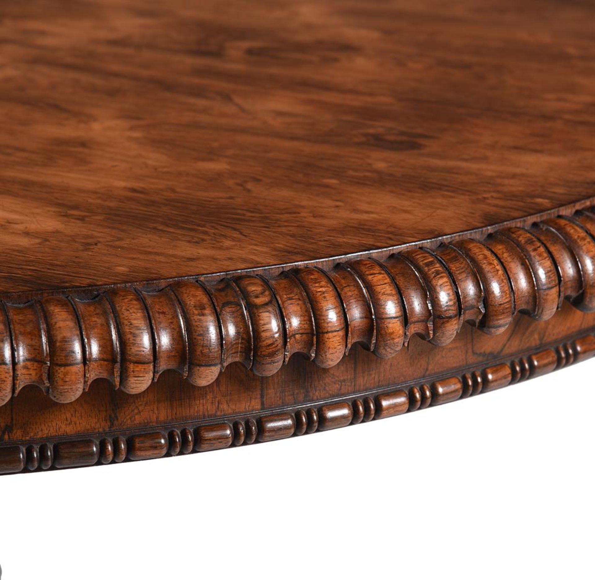 Y A GEORGE IV ROSEWOOD CIRCULAR CENTRE TABLE, BY GILLOWS, CIRCA 1830 - Image 9 of 9