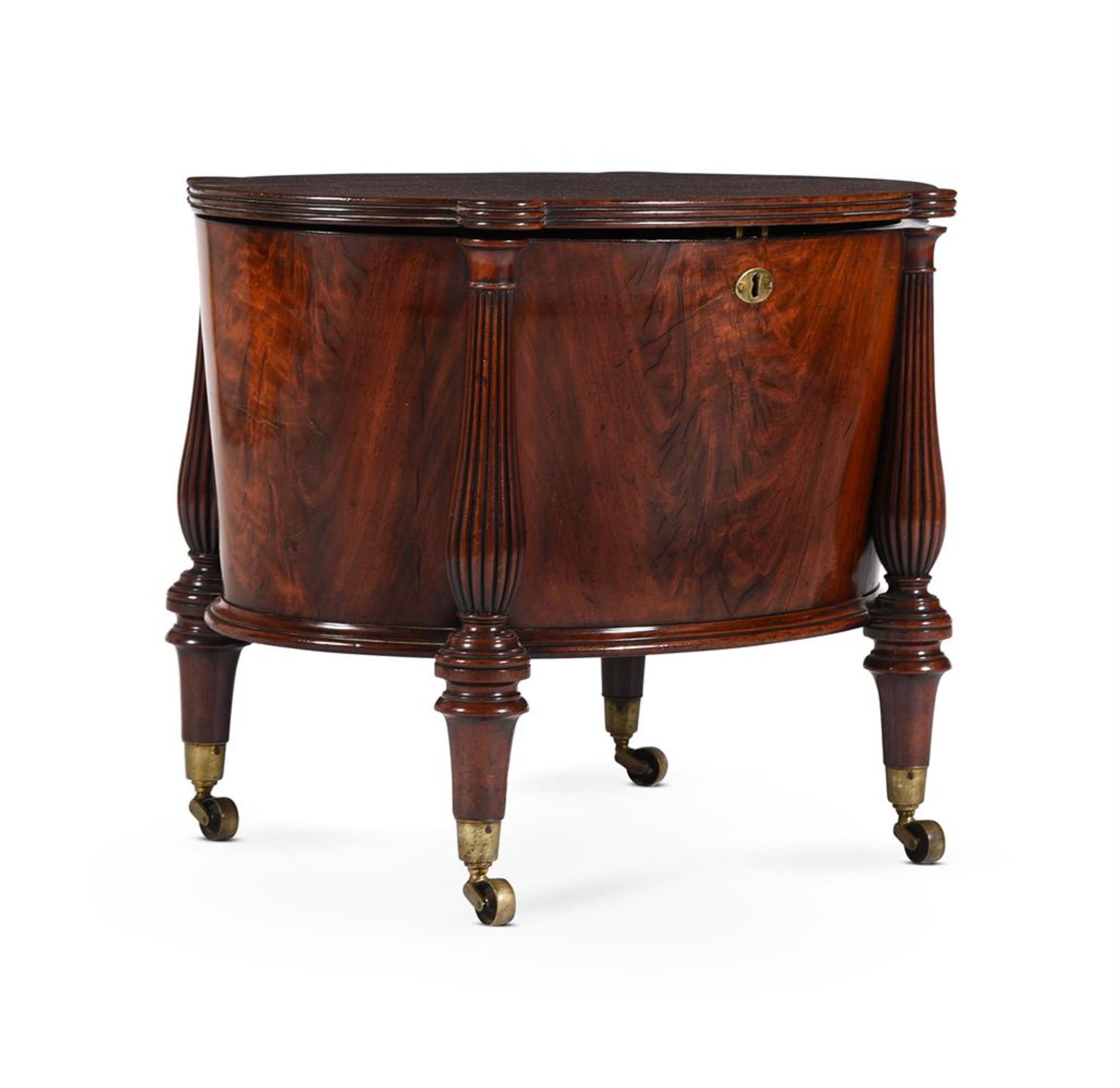 A REGENCY MAHOGANY OVAL WINE COOLER, ATTRIBUTED TO GILLOWS, CIRCA 1810 - Image 2 of 6