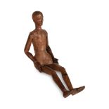 A CARVED ARTIST'S LAY FIGURE OR MANNEQUIN, ITALIAN OR FRENCH, 19TH CENTURY