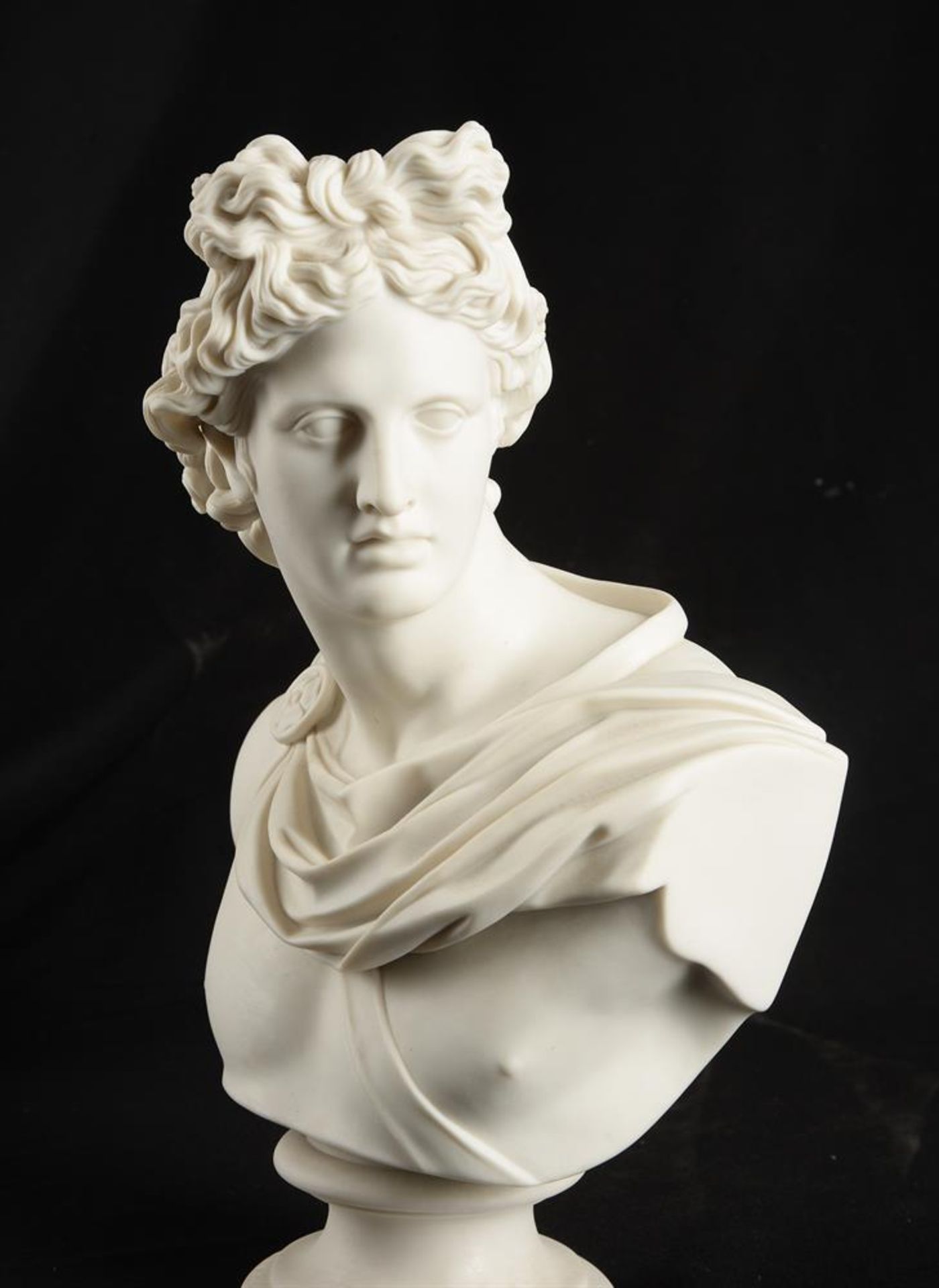 AN ART UNION OF LONDON PARIAN BUST OF APOLLO, MODELLED BY C DELPECH - Image 3 of 6