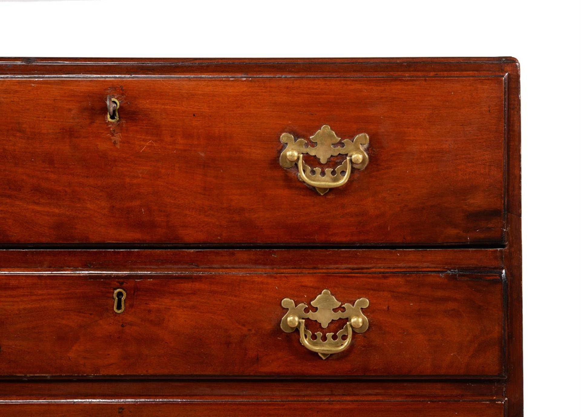 A GEORGE II MAHOGANY SECRETAIRE CHEST, MID-18TH CENTURY - Image 2 of 7