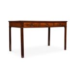 A GEORGE III MAHOGANY WRITING TABLE, CIRCA 1790