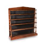 Y A WILLIAM IV ROSEWOOD 'WATERFALL' OPEN BOOKCASE, CIRCA 1835