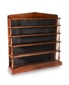 Y A WILLIAM IV ROSEWOOD 'WATERFALL' OPEN BOOKCASE, CIRCA 1835