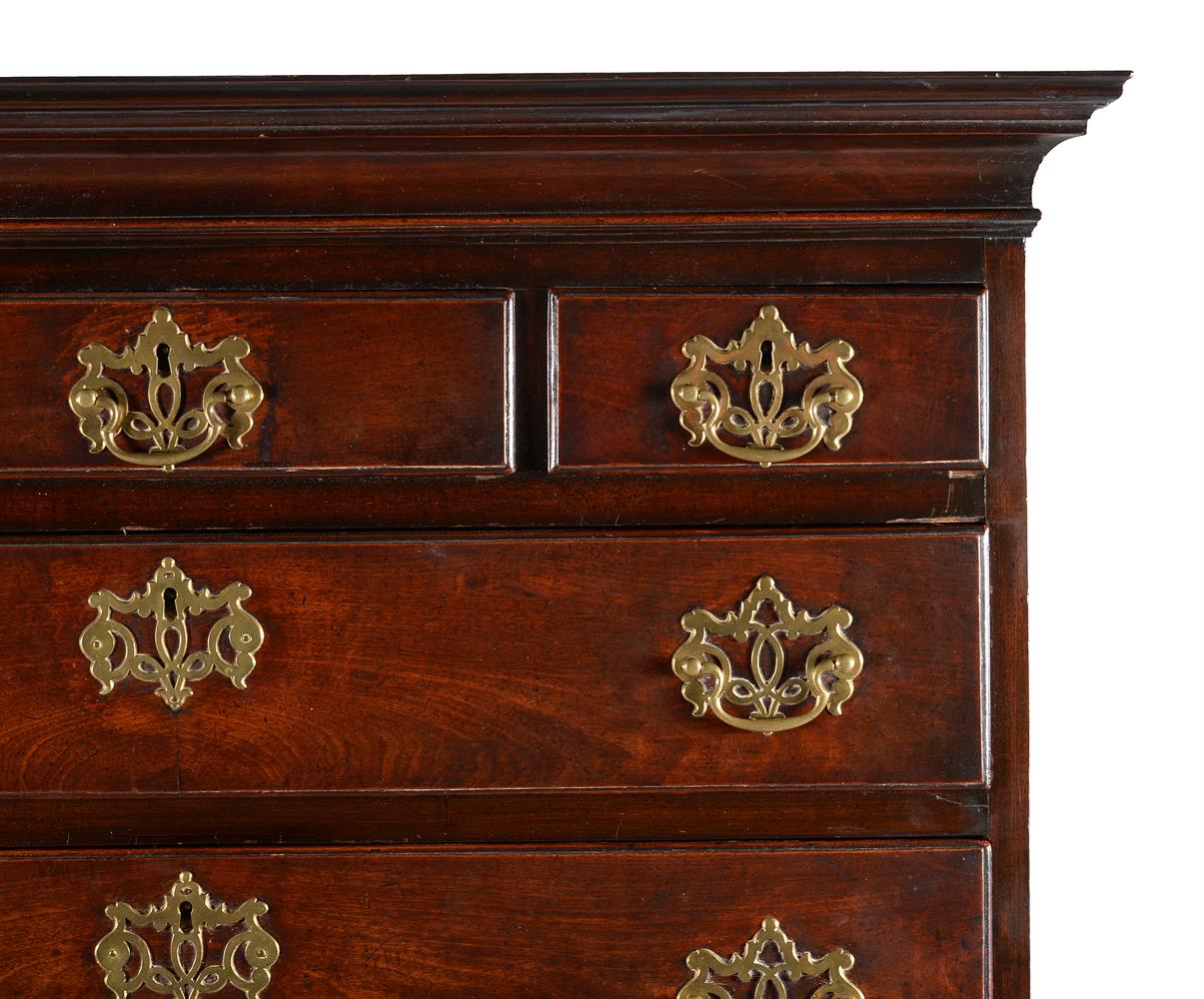 A GEORGE III MAHOGANY AND OAK CHEST ON CHEST, CIRCA 1780 - Image 2 of 2