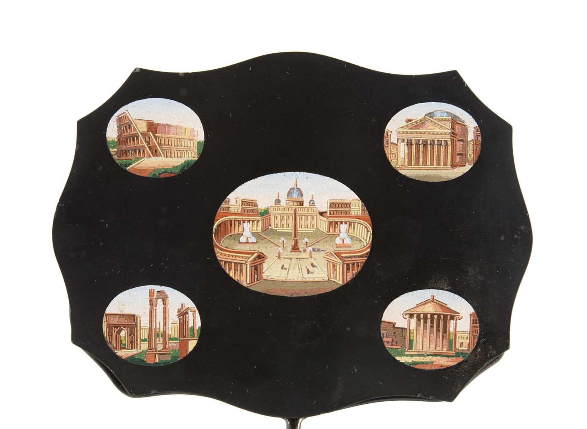 A 'GRAND TOUR' MICROMOSAIC PAPERWEIGHT DEPICTING ROMAN VIEWS, ROME, 19TH CENTURY - Image 2 of 4