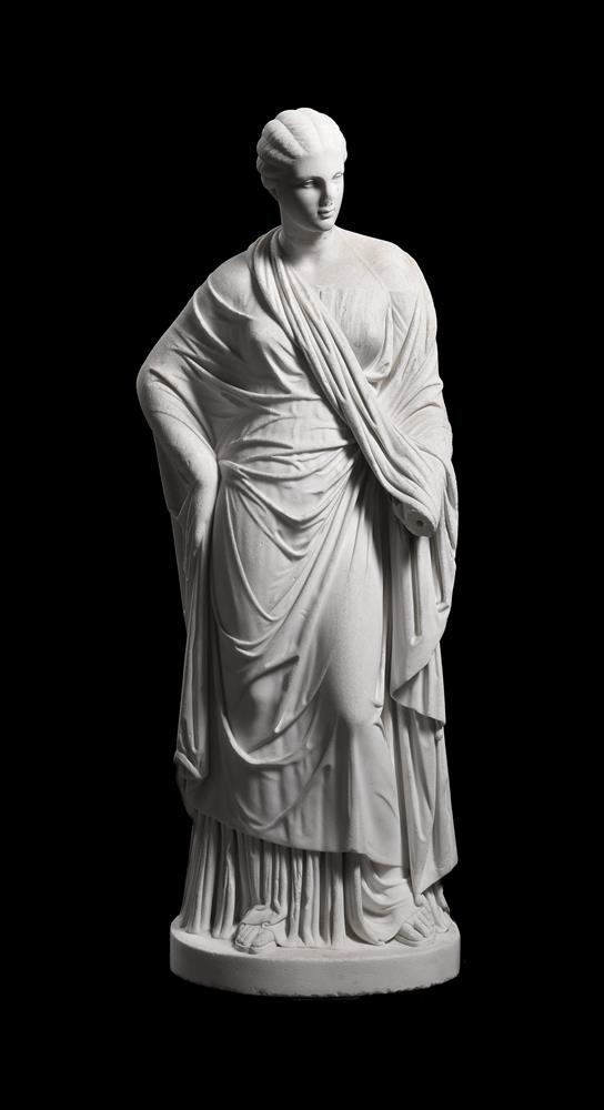 AFTER THE ANTIQUE, A MARBLE STATUE OF THE MATTEI CERES, ITALIAN OR FRENCH, 19TH CENTURY