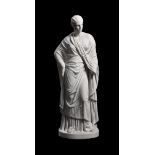 AFTER THE ANTIQUE, A MARBLE STATUE OF THE MATTEI CERES, ITALIAN OR FRENCH, 19TH CENTURY