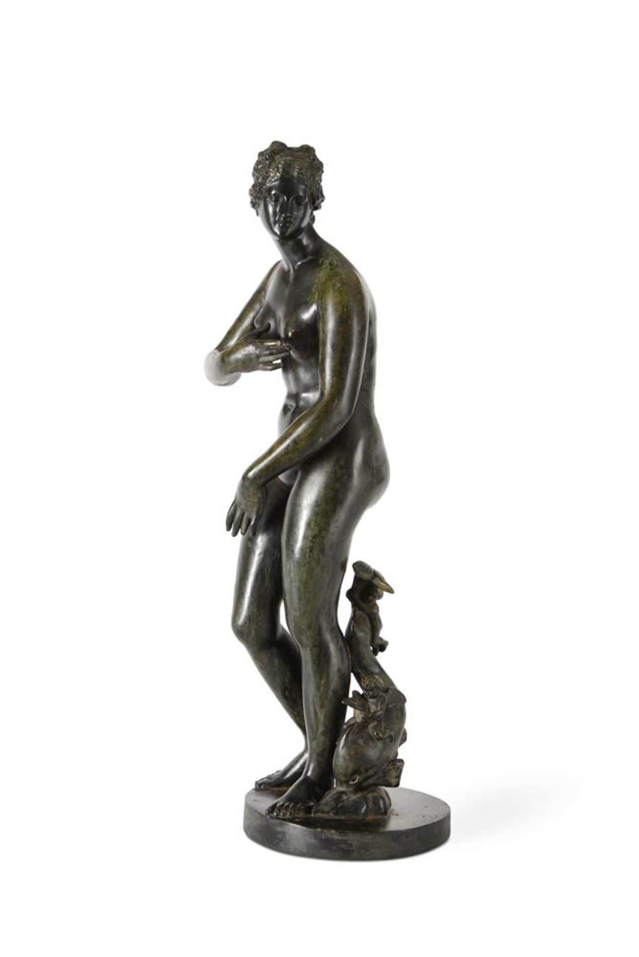 A BRONZE FIGURE 'VENUS DE MEDICI', POSSIBLY NAPLES, LATE 19TH/EARLY 20TH CENTURY