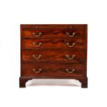 A GEORGE III MAHOGANY CHEST OF DRAWERS, CIRCA 1790