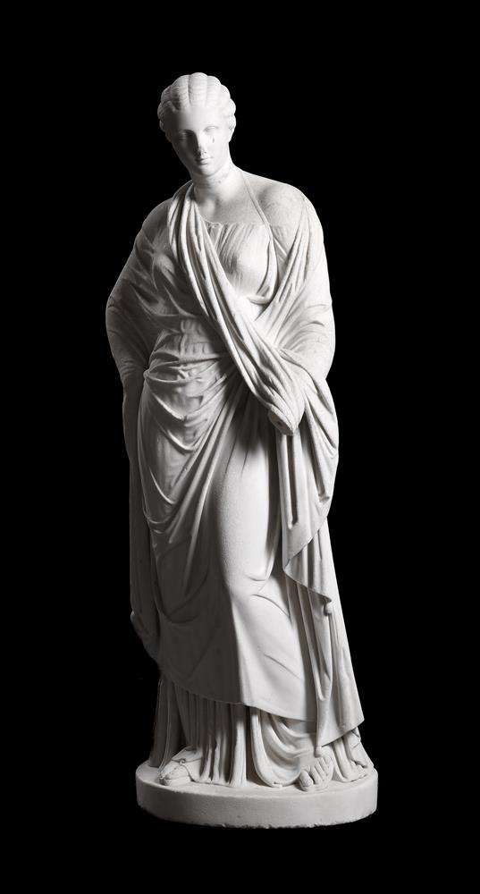 AFTER THE ANTIQUE, A MARBLE STATUE OF THE MATTEI CERES, ITALIAN OR FRENCH, 19TH CENTURY - Image 2 of 3