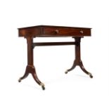 A GEORGE III MAHOGANY LIBRARY TABLE, CIRCA 1810