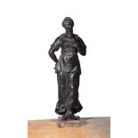 A BRONZE FIGURE OF A DANCING MAIDEN, ITALIAN, 18TH/19TH CENTURY