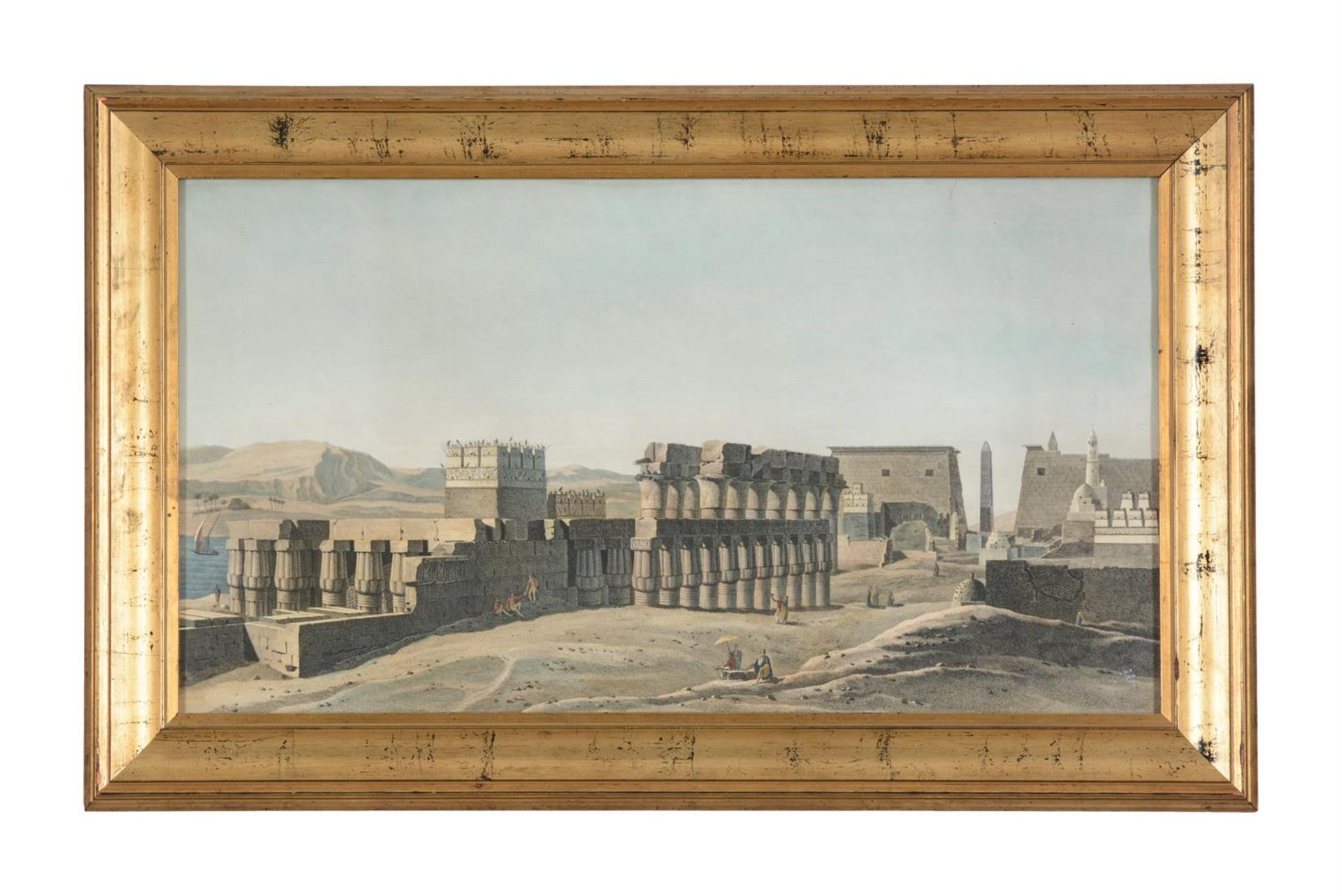 SIX HAND-COLOURED ENGRAVINGS OF EGYPT (LUXOR, KARNAK, DENDERA), EARLY 19TH CENTURY - Image 3 of 13