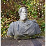 A 'GRAND TOUR' CARVED BUST, POSSIBLY OF THE EMPEROR VITELLIUS, PROBABLY ITALIAN, 19TH CENTURY