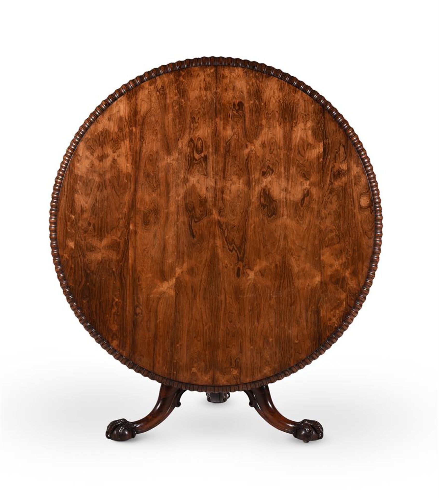 Y A GEORGE IV ROSEWOOD CIRCULAR CENTRE TABLE, BY GILLOWS, CIRCA 1830 - Image 2 of 9