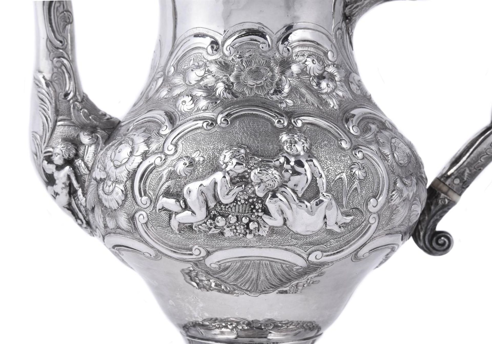 Y A GEORGE IV SILVER FOUR PIECE BALUSTER TEA AND COFFEE SET - Image 3 of 4