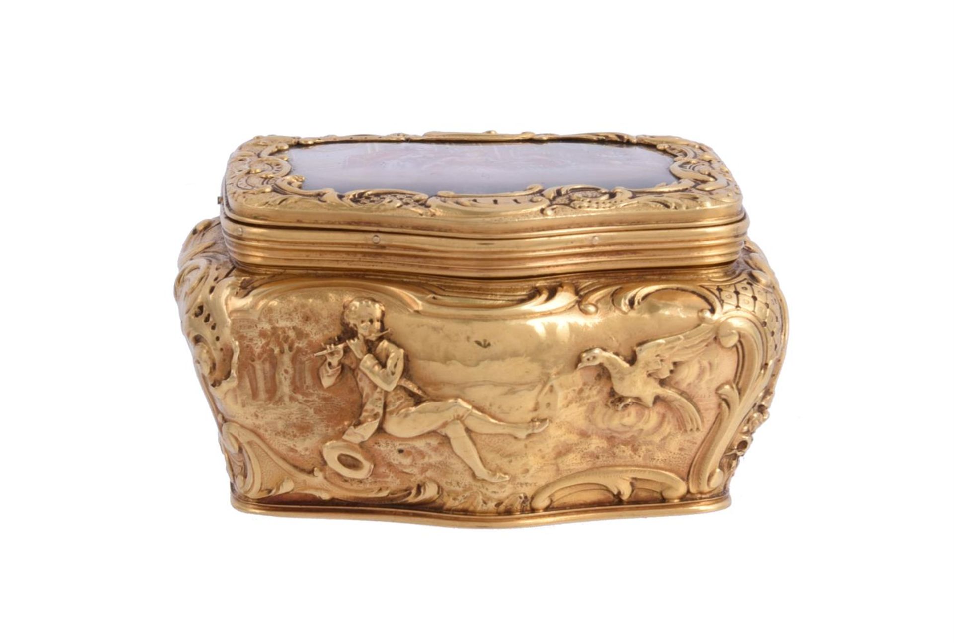 A 19TH CENTURY FRENCH GOLD AND ENAMEL BOX - Bild 5 aus 5