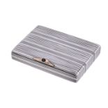 AN EARLY 20TH CENTURY RUSSIAN SILVER CIGARETTE CASE