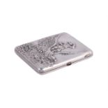 A RUSSIAN SILVER CIGARETTE CASE