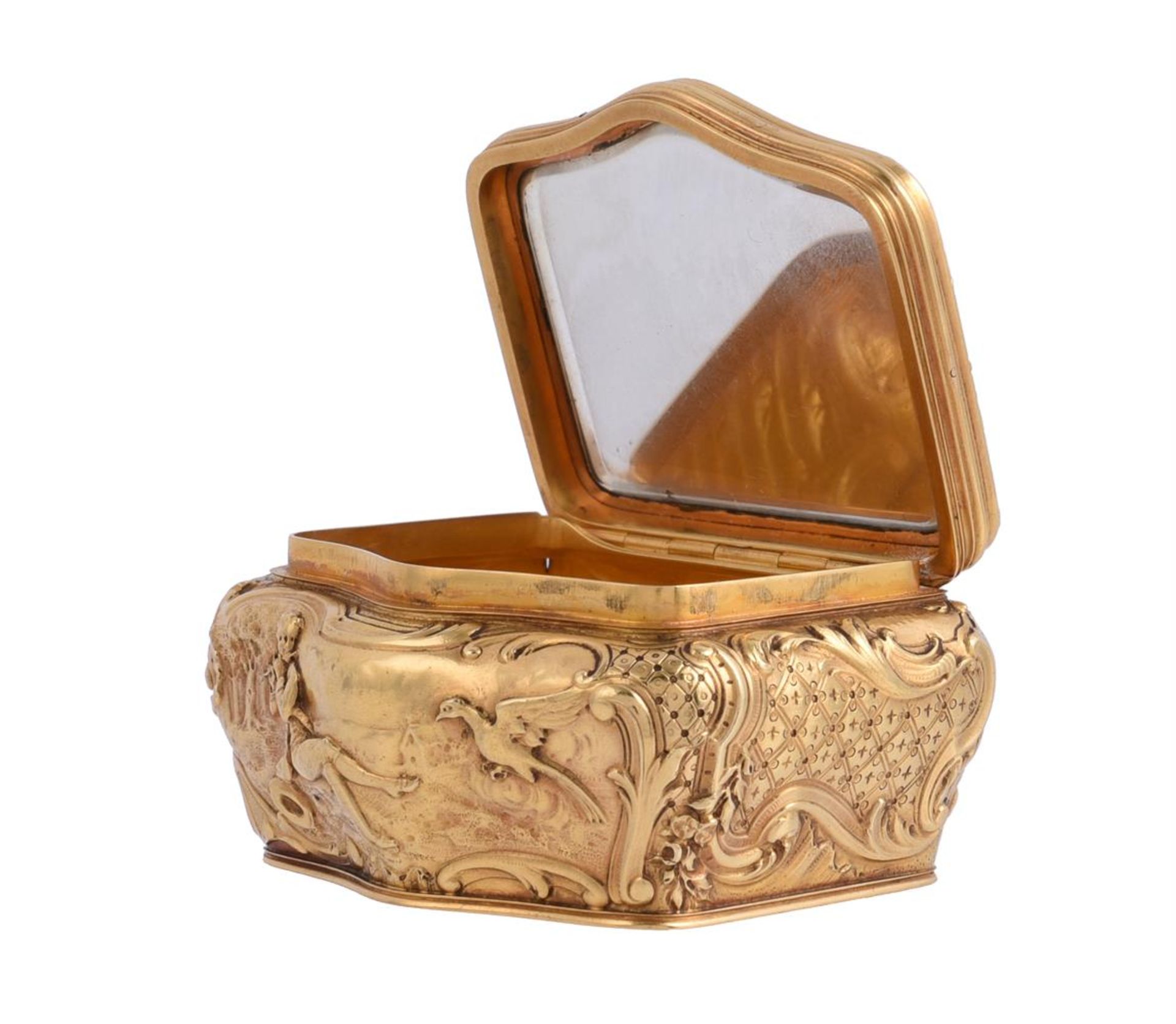 A 19TH CENTURY FRENCH GOLD AND ENAMEL BOX - Bild 4 aus 5