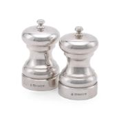 A PAIR OF SALT AND PEPPER GRINDERS