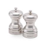 A PAIR OF SALT AND PEPPER GRINDERS