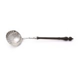 A GEORGE III SILVER LADLE