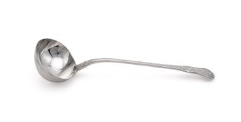 A GEORGE IV SILVER KING'S PATTERN SOUP LADLE