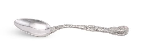 AN AMERICAN SILVER COLOURED THANKSGIVING PATTERN CRANBERRY SERVING SPOON