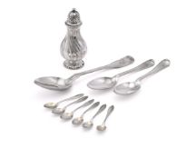 A COLLECTION OF SWEDISH SILVER COLOURED ITEMS