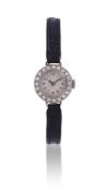 UNSIGNED, A LADY'S DIAMOND SET COCKTAIL WATCH