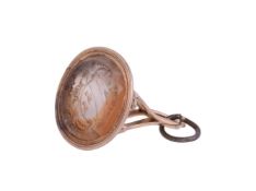 A GEORGE III AGATE FOB SEAL, CIRCA 1790