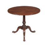 A GEORGE III MAHOGANY TRIPOD TABLE