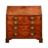 A GEORGE III MAHOGANY BUREAU