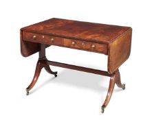 Y A GEORGE III MAHOGANY SOFA TABLE