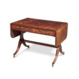 Y A GEORGE III MAHOGANY SOFA TABLE