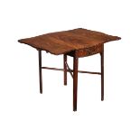 A GEORGE III MAHOGANY BUTTERFLY PEMBROKE TABLE