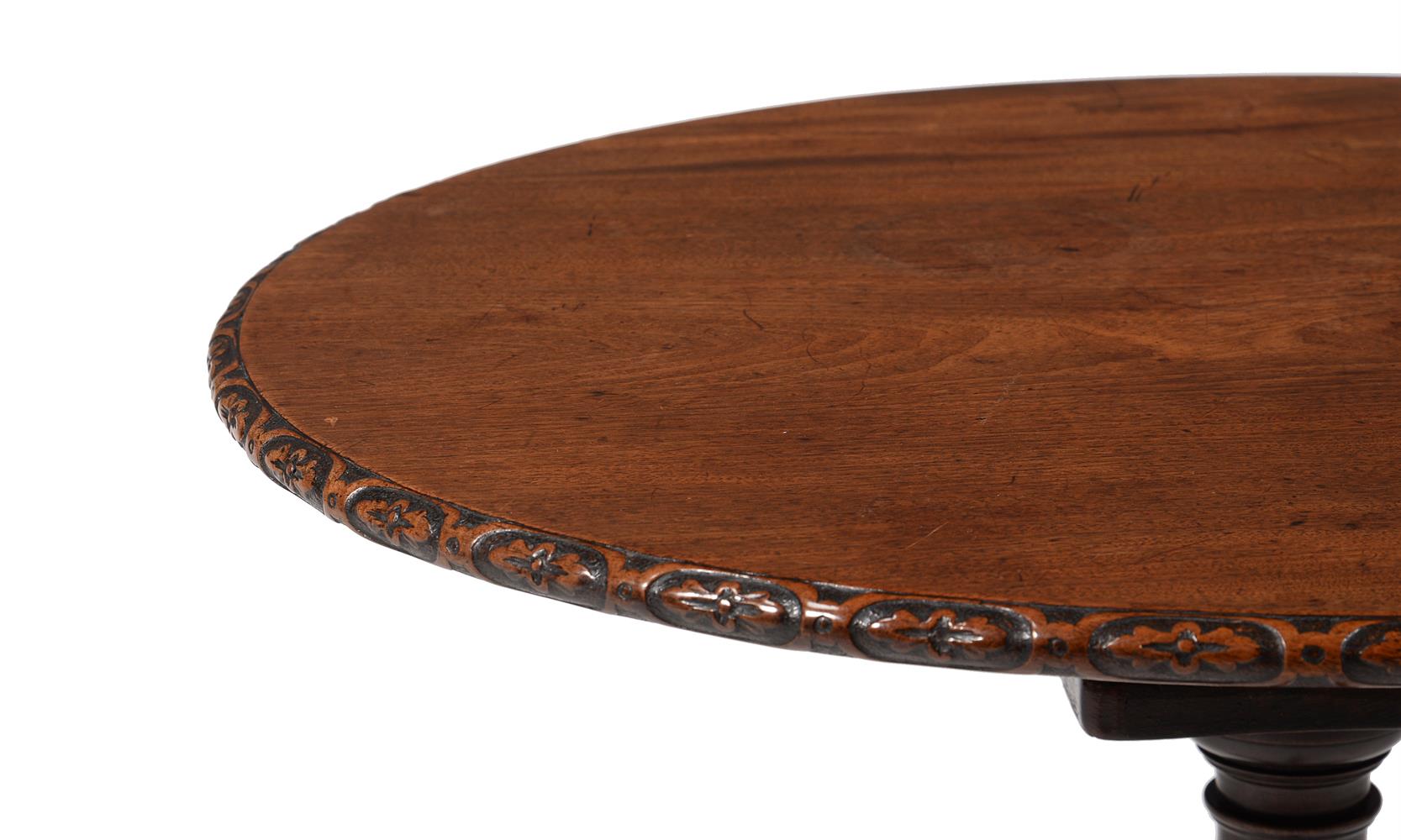 A GEORGE III MAHOGANY TRIPOD TABLE - Image 3 of 4