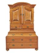 A SWEDISH PINE CABINET