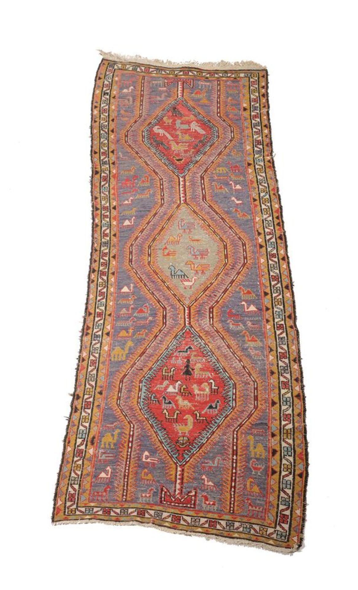 A TRIBAL GALLERY CARPET