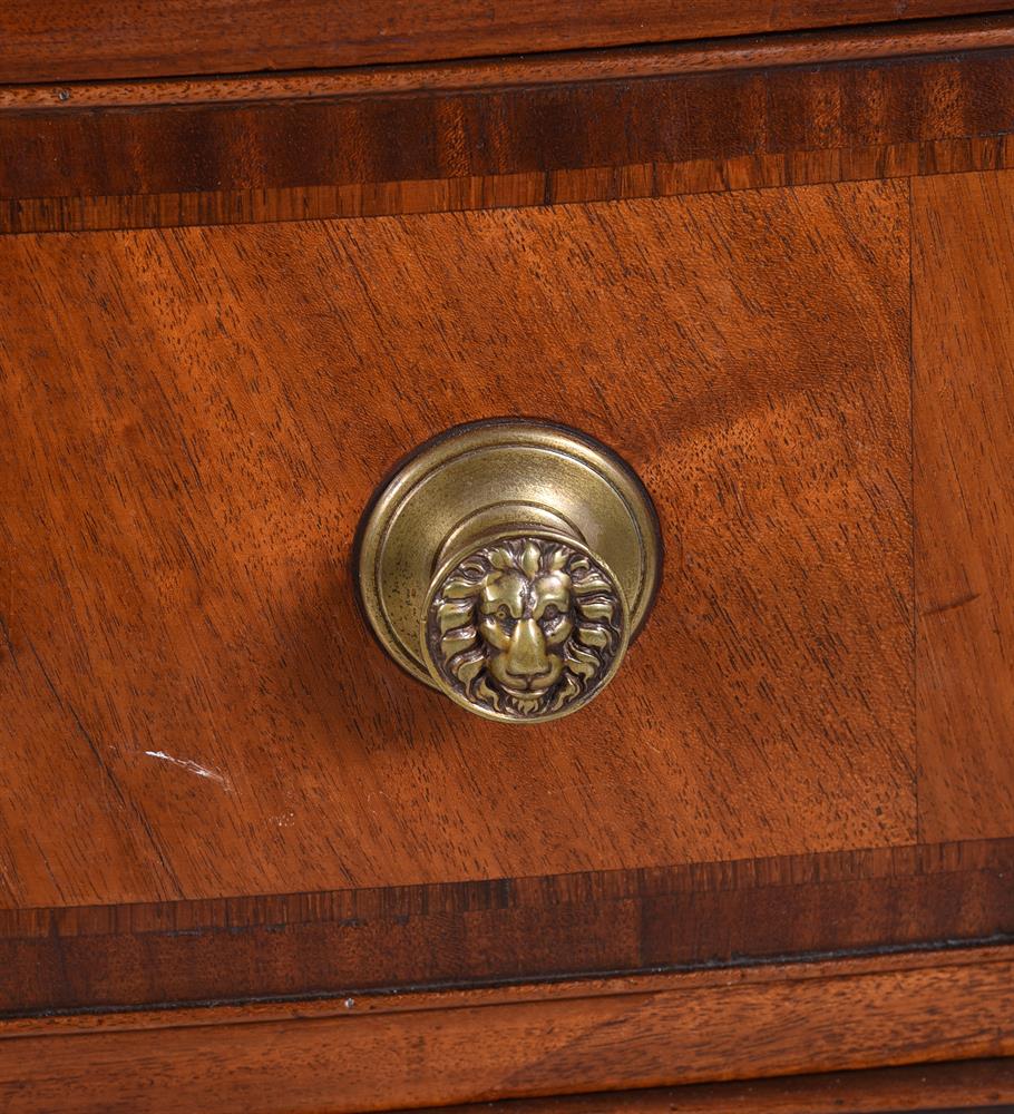 Y A MAHOGANY AND TULIPWOOD BANDED CHEST OF DRAWERS - Image 3 of 4